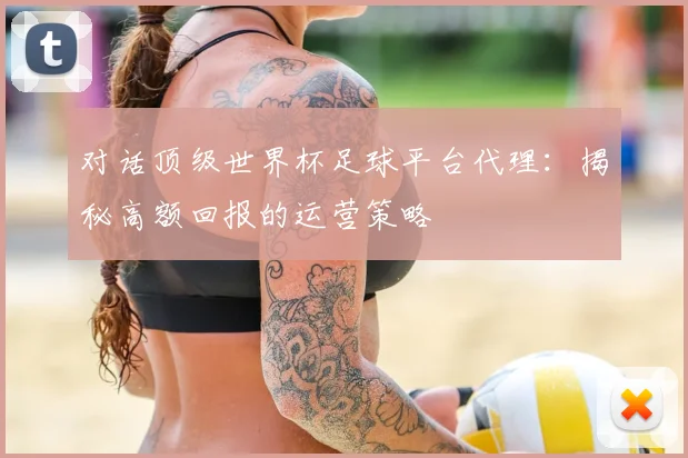 对话顶级世界杯足球平台代理：揭秘高额回报的运营策略